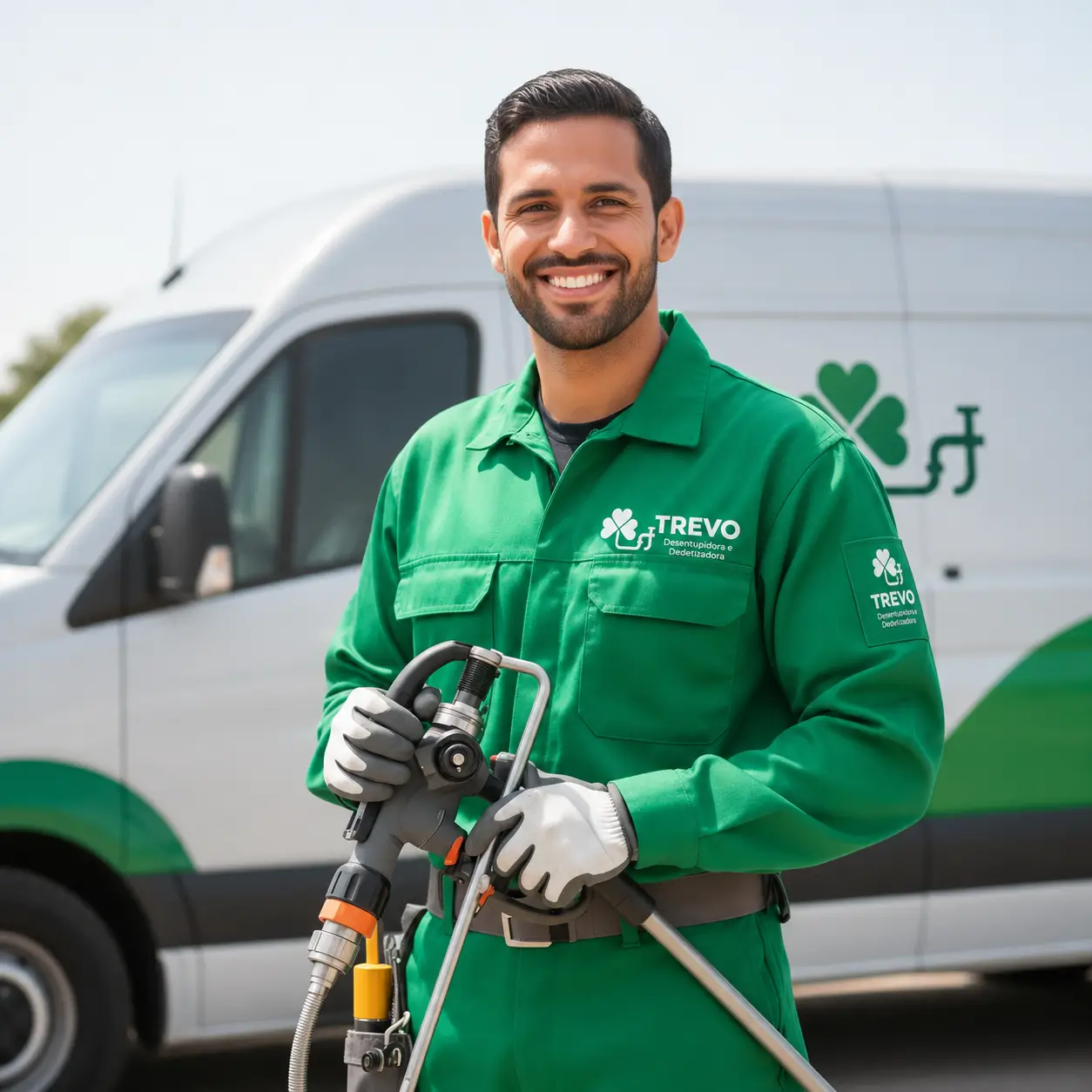 Desentupidora em BH - equipe Trevo em atendimento profissional